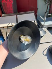 Μαύρο Μεταλλικό Φωτιστικό Καμπάνα (Α4410b)-thumb-1