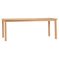 ΤΡΑΠΕΖΙ ΟΡΘΟΓΩΝΙΟ FINTO HM6616 ΞΥΛΟ TEAK--ΦΥΣΙΚΟ 200x100x75Υεκ.