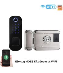 Moes WDL-R5-2 Έξυπνη Κουτιαστή Κλειδαριά Wifi Fingerprint Pin Κλειδί Εφαρμογή Κάρτα Airbnb