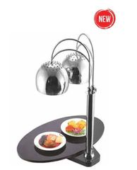 ΠΡΟΣΦΟΡΑ!!! KARAMCO A6510-3201 (76x57x70cm - 500Watt/230V) Επιτραπέζια Διπλή Θερμαντική Λάμπα με Μάρμαρο