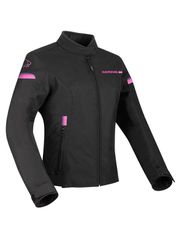 Μπουφάν μηχανής Jacket Blouson LADY RIVA Noir/Fuchsia
