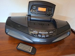 Cobra-Panasonic RX-ED77 Boombox CD  Cassette Radio. Portable Stereo System!