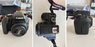 Canon EOS 800D, KIT lense 18-55mm f4-5.6, Lense Canon 24mm f2.8, ND variable filter 1-8,6 stops