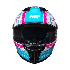 Κράνος παιδικό MT Stinger 2 Junior Rocket A8 άσπρο/ροζ gloss-thumb-1