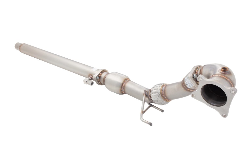 Downpipe 89mm→76mm (3.5"→3") με μεταλλικό καταλύτη 100cpsi