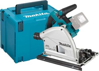 Makita DSP600ZJ Βυθιζόμενο Δισκοπρίονο 18V Solo Χωρίς Μπαταρία και Φορτιστή με Ρύθμιση Ταχύτητας και με Σύστημα Αναρρόφη