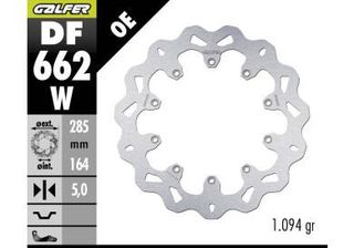 DISC W FIXED 285X5MM DF662W BMW K 75-100/RS (FRONT)