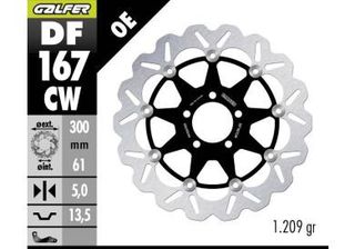 DF167CW KAWASAKI ZZR600/ZX6 750 (FRONT)