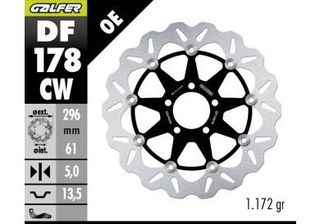 GALFER DF178CW KAWASAKI ZX6R 98-99 (FRONT)