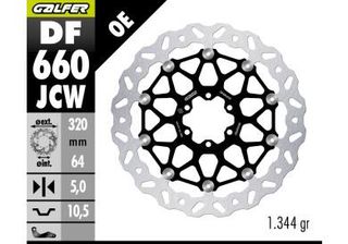 GALFER DF660JCW DISC W FLOATECH (C.ALU) 320x5MM (FRONT)