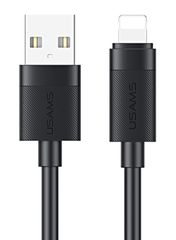 USAMS καλώδιο Lightning σε USB SJ778, 2.4A, 480Mbps, 1m, μαύρο