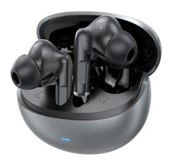 CELEBRAT earphones με θήκη φόρτισης W80, True Wireless, 13mm, 30/230mAh, γκρι