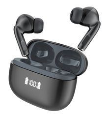 CELEBRAT earphones με θήκη φόρτισης W72, True Wireless, 10mm, 33/380mAh, ANC & ENC, μαύρα