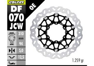 DF070JCW DISC W FLOATECH (C.ALU) 310x5mm (FRONT)