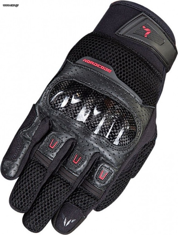 Γάντια Nordcode Air Tech μαύρο/κόκκινο