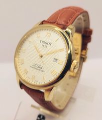 TISSOT T-Classic LeLocle Automatic Powermatic 80 Brown Leather Strap T006.407Β Α90536 ΤΙΜΗ 900 ΕΥΡΩ