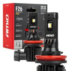 Amio F26 Pro LumiTec Limited H8 / H9 / H11 / H16 Σετ Λαμπες LED 12V-24V 68W 6000K 3550LM Full Canbus (Ζεύγος) - 04873