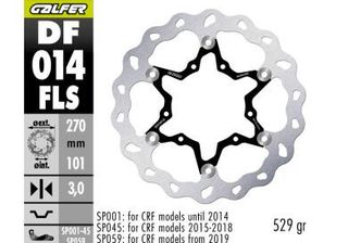 GALFER DF014FLS HONDA CR/CRF -2014 (FRONT)