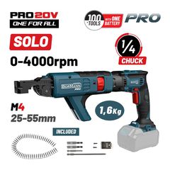 BBP5155 Κατσαβίδι Γυψοσανίδας 20V (Solo) - SOLO - BORMANN PRO (#084730)
