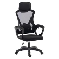 ΚΑΡΕΚΛΑ ΓΡΑΦΕΙΟΥ SALAS HM1223.01 ΠΟΛΥΠΡΟΠΥΛΕΝΙΟ & MESH--ΜΑΥΡΟ 60x60x118-128Υεκ