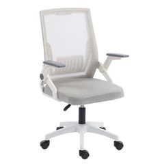 ΚΑΡΕΚΛΑ ΓΡΑΦΕΙΟΥ ZENITH HM1225.02 ΛΕΥΚΟ PP--ΑΝΟΙΧΤΟ ΓΚΡΙ MESH 60x60x92-100Υεκ