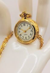 Vintage Quartz γυναικείο ρολόι τσέπης επίχρυσο με αλυσίδα Α9036 ΤΙΜΗ 70 ΕΥΡΩ