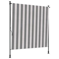 vidaXL Εξωτερικό ρολό Γκρι και Λευκό 100 x 270 cm