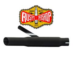 Shorty Slash Cut Universal Mufflers 16” Black