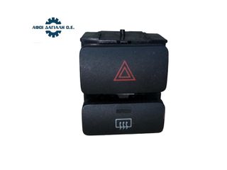 TOYOTA COROLLA E120, COROLLA VERSO (2001-2007), Διακόπτης αλάρμ και θέρμανσης πίσω παρμπρίζ, με κωδικό 84332-12490