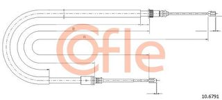 Ντίζα, φρένο ακινητοποίησης COFLE 92.10.6791