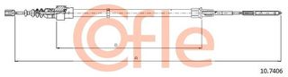 Ντίζα, φρένο ακινητοποίησης COFLE 92.10.7406
