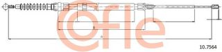 Ντίζα, φρένο ακινητοποίησης COFLE 92.10.7564