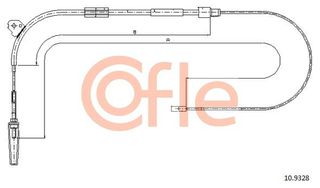 Ντίζα, φρένο ακινητοποίησης COFLE 92.10.9328