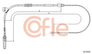 Ντίζα, φρένο ακινητοποίησης COFLE 92.10.9330