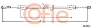 Ντίζα, φρένο ακινητοποίησης COFLE 92.10.9443