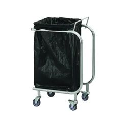 ΠΡΟΣΦΟΡΑ!!! KARAMCO STBH02 (50,5x35,5x80cm) Τροχήλατο Καρότσι Χρωμίου για Σκουπίδια
