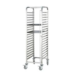 ΠΡΟΣΦΟΡΑ!!! KARAMCO RT6430 (16x 60x40cm) Ανοξείδωτο Καρότσι Μεταφοράς Δίσκων - 47x62x173,5cm