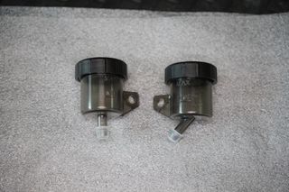BREMBO RACING FLUID TANK BRAKE / CLUTCH 15CC SMOKED STRAIGHT EXIT