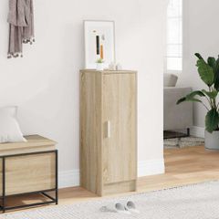 vidaXL Παπουτσοθήκη Sonoma Δρυς 32 x 35 x 92 εκ. από Επεξ. Ξύλο