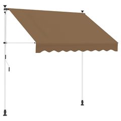vidaXL Χειροκίνητη Ανακλινόμενη Σκίαση Μπεζ 150 cm