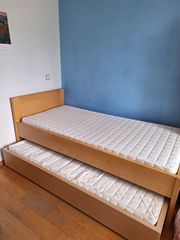Συρταρωτό κρεβάτι με 2 στρώματα Coco-Mat για 2 άτομα