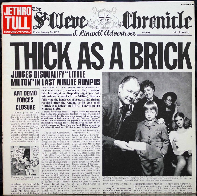 JETHRO TULL - THICK AS A BRICK