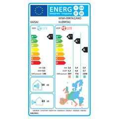 KAISAI ART BLACK 9.000 BTU Κλιματιστικό Τοίχου Wi-Fi Inverter R32 A+++/A++-thumb-4
