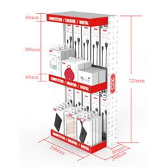XO ZSJ002 Double deck desktop display rack 720x300x200