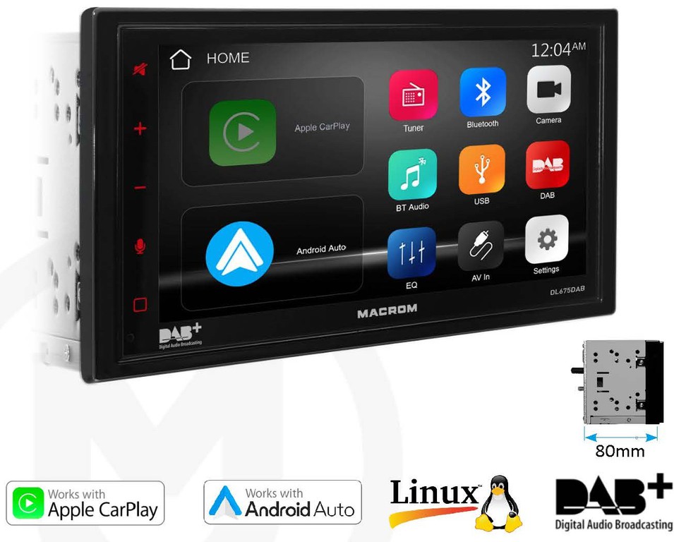 Macrom M-DL675DAB Multimediaοθονες 2 Din