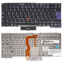 Deutsche Tastatur für Laptop - German Laptop Keyboard για Lenovo ThinkPad T410 - Model/Type : 2537 142480-100H 45N2205 45N2240 DE Pointer Βlack ( Κωδ.40255DEPOINTER )