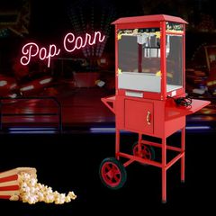 Pop Corn Τροχήλατη  Συσκευή 40L, 230V, Διαστάσεις 92x37x153cm
