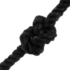 vidaXL Κωτόσχοινo 8 mm 50 m Μαύρο 100% Βαμβάκι-thumb-2