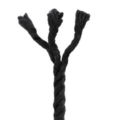 vidaXL Κωτόσχοινo 8 mm 50 m Μαύρο 100% Βαμβάκι-thumb-3
