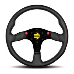 Γνήσιο Τιμόνι Το αγωνιστικό τιμόνι MOMO Motorsport MOD. 80 έχει σχεδιαστεί με γνώμονα την άνεση και διαθέτει δύο κλασικά κουμπιά που μπορούν να συνδεθούν για οποιαδήποτε χρήση